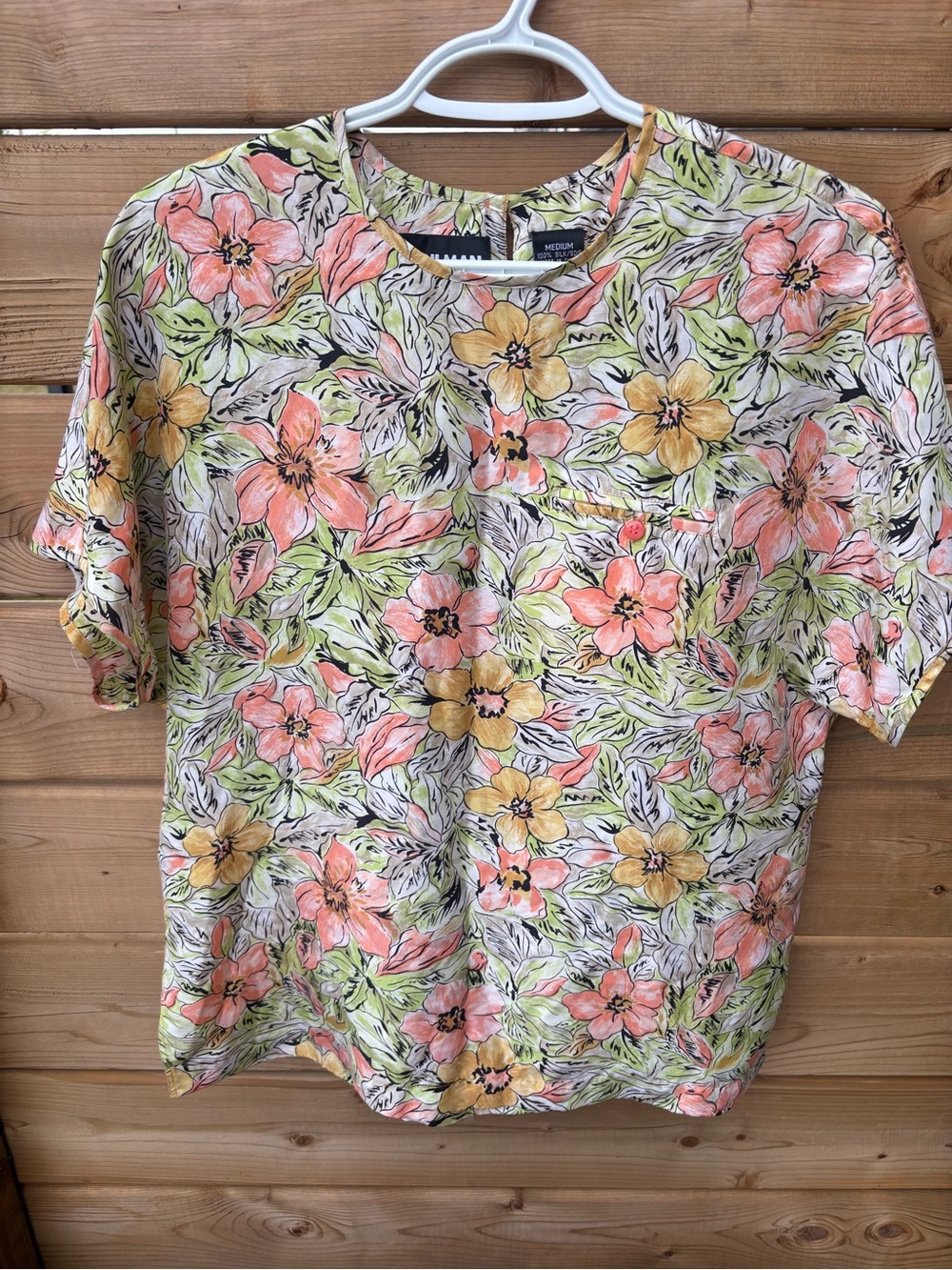 Diane Gilman 100% Silk Blouse